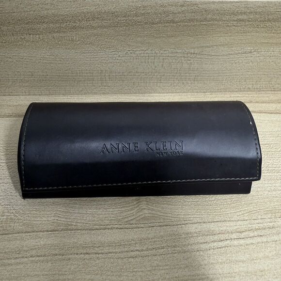 Anne Klein Eyeglasses Frame Only W/ Case AK9119 538 Dark Brown Square 48-17-130 - Picture 10 of 10